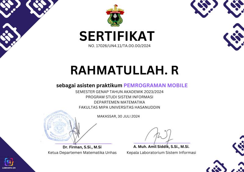 Mobile Development Laboratory Assistant